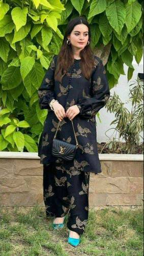 2 pcs print suit