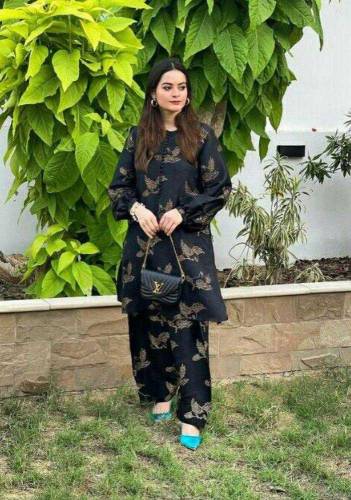 2 pcs print suit