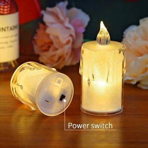 Mini LED Light Candles - 2 Pcs Flameless Ambiance Set