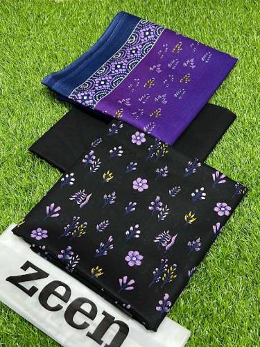 Lawn 3pcs woman unstitched suit 