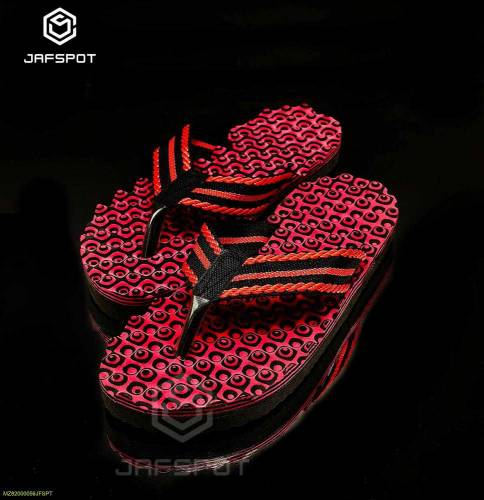 Men,s Comportble Doted Slipper Summer flip flop,jfp025,black,red