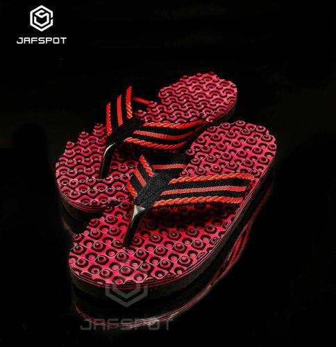 Men,s Comportble Doted Slipper Summer flip flop,jfp025,black,red