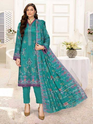  3 Pcs Women's Unstitched Lawn E