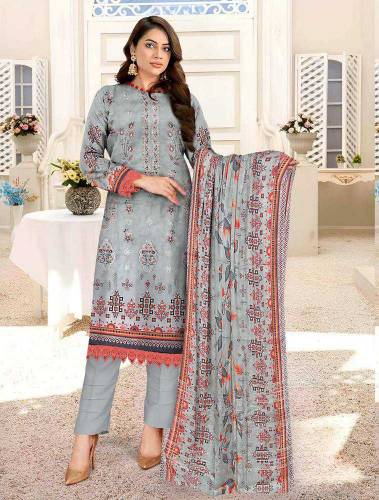  3 Pcs Women's Unstitched Lawn E
