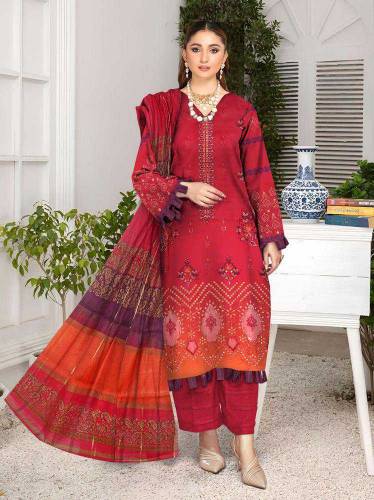  3 Pcs Women's Unstitched Lawn E