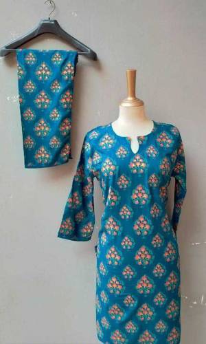 2 PCs Women Stitched suit 