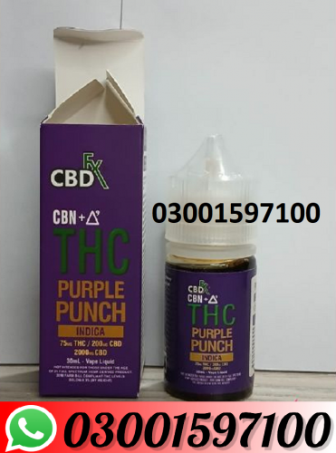 Delta-9 THC Vape Juice: Purple Punch (Indica) In Karachi- {030015971