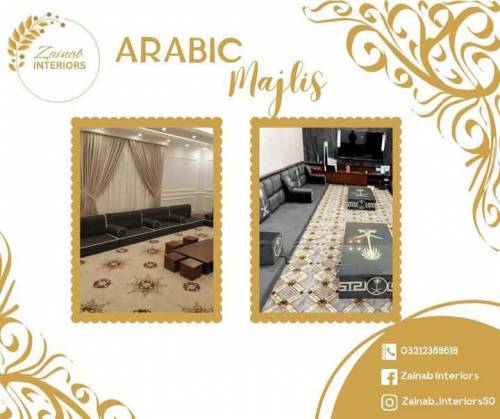 sofa set and Arabic majlis 