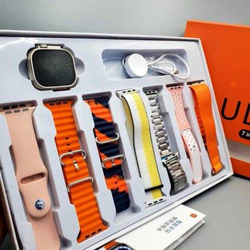 7 in 1 Ultra Smart Watch | 2.1 Inch Full HD Screen | Series 8| Wireles