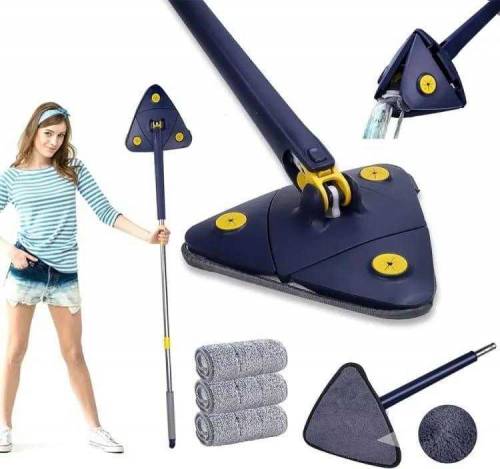 360 Degree Triangle Mop-1Pc For Effortless Cleaning