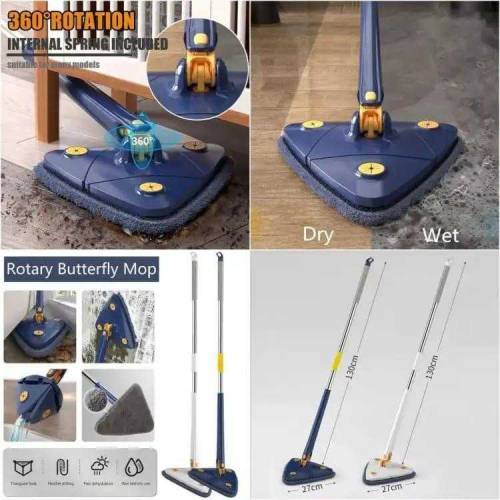 360 Degree Triangle Mop-1Pc For Effortless Cleaning