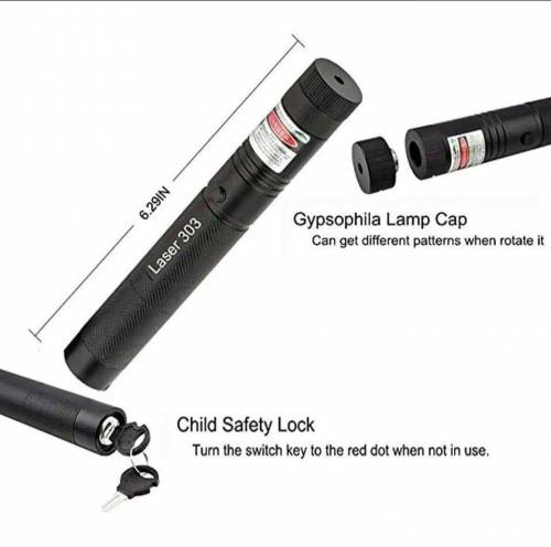 portable laser light pointer 1 PCs rechargeable with charger lock key
