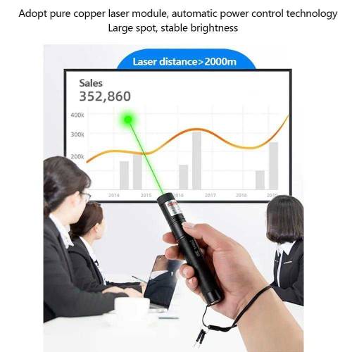portable laser light pointer 1 PCs rechargeable with charger lock key