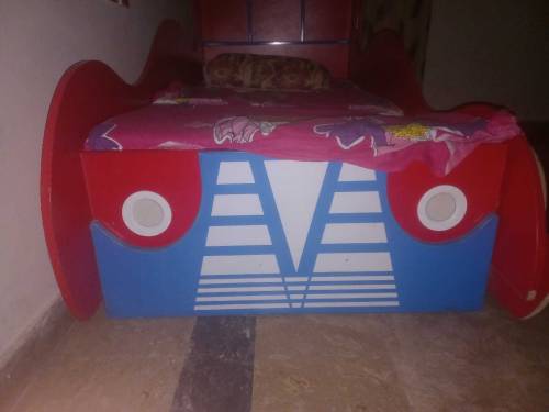 kids double car bed for 2 person only bed without beside table