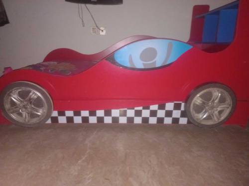 kids double car bed for 2 person only bed without beside table
