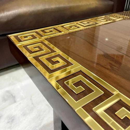 20 PC's Golden Acrylic Wall Adhesive Mirror 