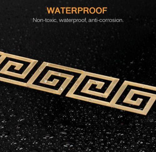 20 PC's Golden Acrylic Wall Adhesive Mirror 