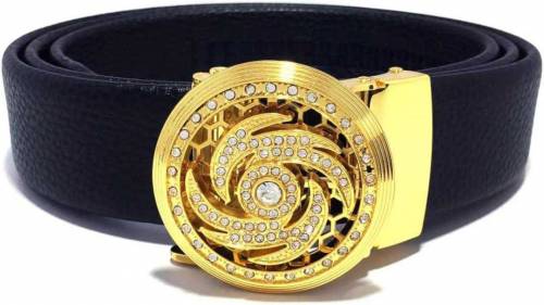 Gold Buckle Play Boy Mens Premium Belt 