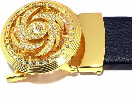 Gold Buckle Play Boy Mens Premium Belt 