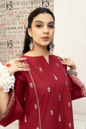 3 pcs Unstitched embroidery suit 
