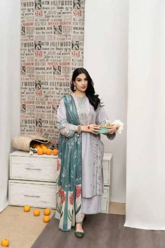 3 pcs Unstitched embroidery article 