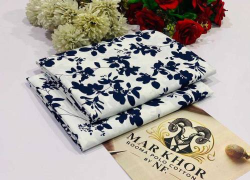 2 Pcs Women's Unstitched Printed Suit