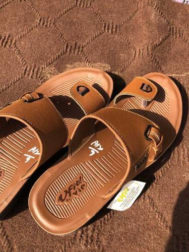 Men's PU Leather Plain Chappal