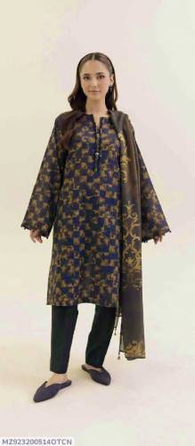 3 pcs woman unstitched suit 
