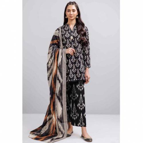 3 pcs woman unstitched suit 