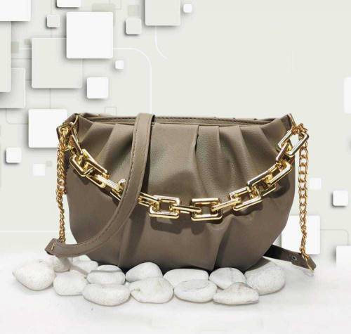 Women's Plain Saddle Crossbody Bag