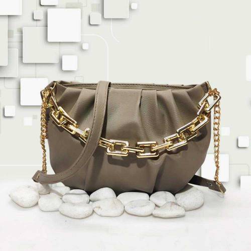 Women's Plain Saddle Crossbody Bag