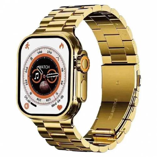 Smart Watch With Heart Rate Monitoring - 1 Pc Health Tracker in Gold