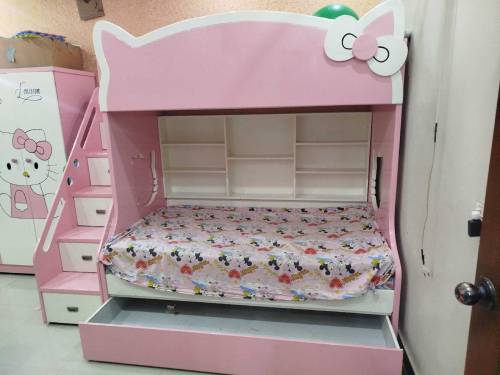 bunker triple bed with mattress 