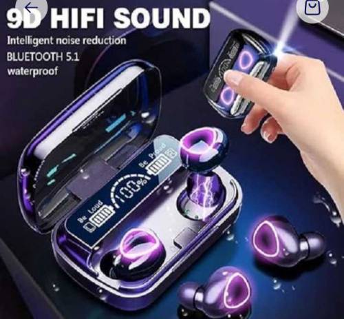 black long lasting batterie with fast charge ear buds 