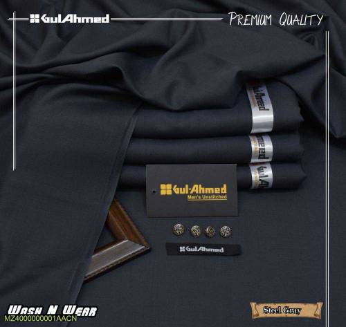 Men's unstitched Wash And Wear Plain Suit