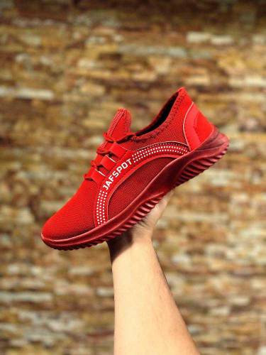 Men's Casual Breathable Fashion sneakers -JF018, Red