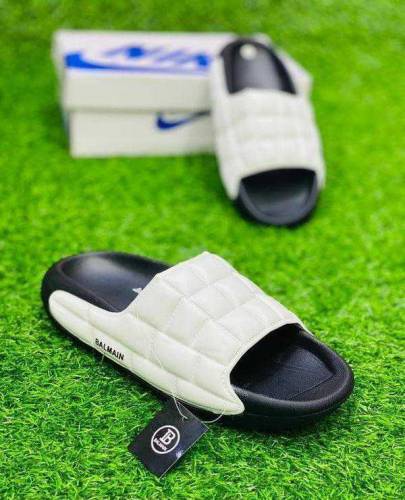 Mens senthetic Leather causel slide Slippers 