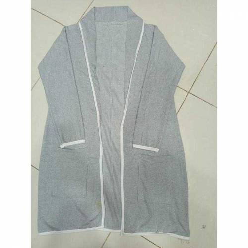 1 Pc Women's Stitched Fleece Plain Lapel Coat