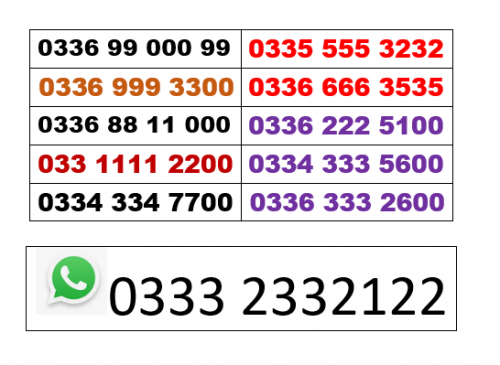 Ufone 4G Golden Numners