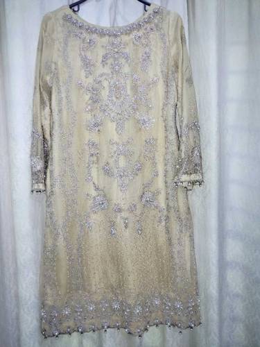 3 PCS soft net with jamavar trouser and net dupatta