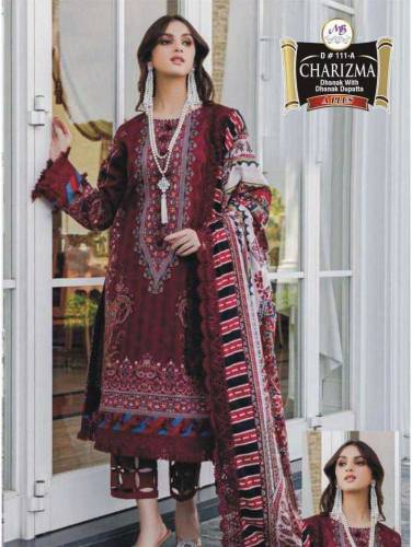 3pcs woman un stitched dhank embroidery suits