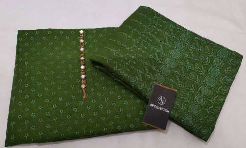 2 PCs woman collection chikankari embroidered suit