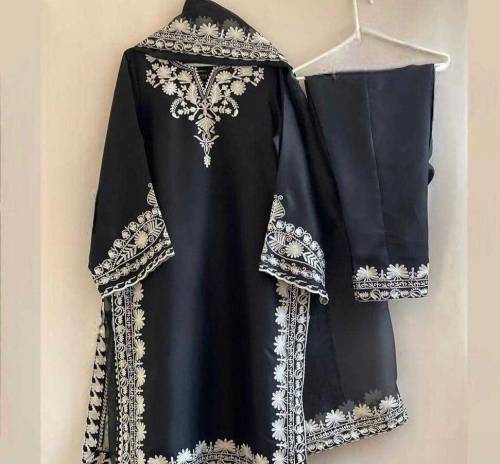 women collection embroidered suit