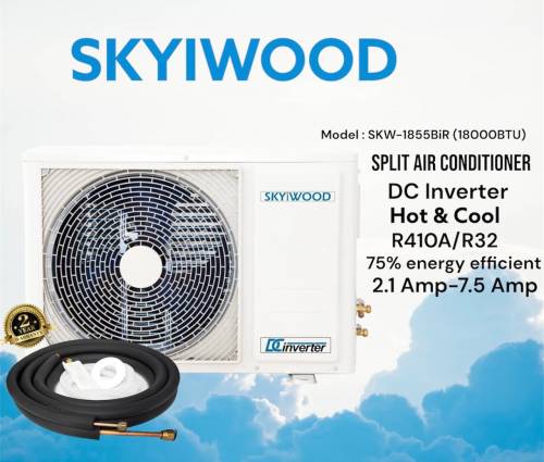 SKYIWOOD SPLIT NEW A/C DC INVERTER ENERGY SAVER MADE IN THAILAND 1.5 T