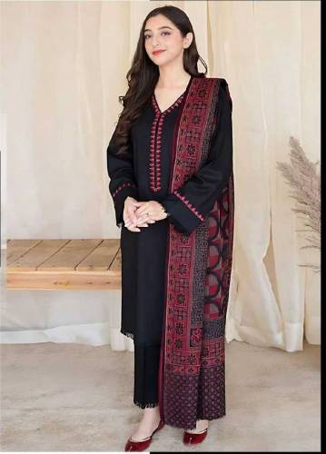women collection embroidered suit