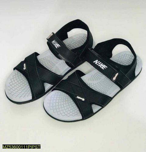 Men's Elastic Fibre Casual Sandals, Black.