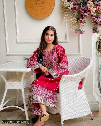 3 pcs Embroidered suit
