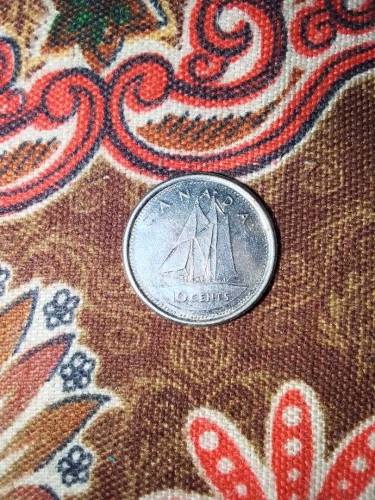 Canadian 10 Cents Coin 