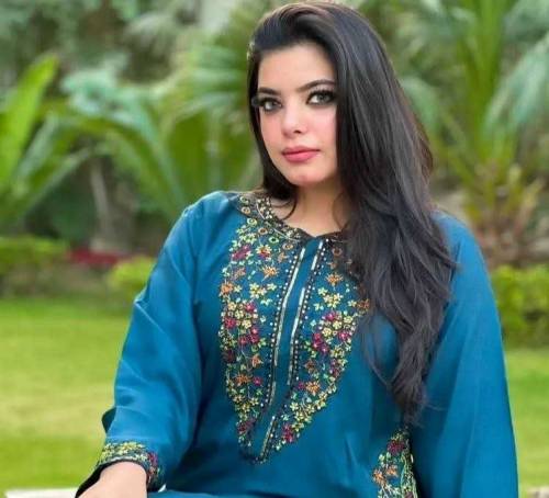 2 Pcs women's stitched linen embroidered shirt and trouser 