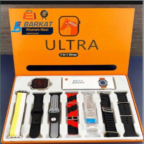 Digital Stylish Men Watch with 7 Belt